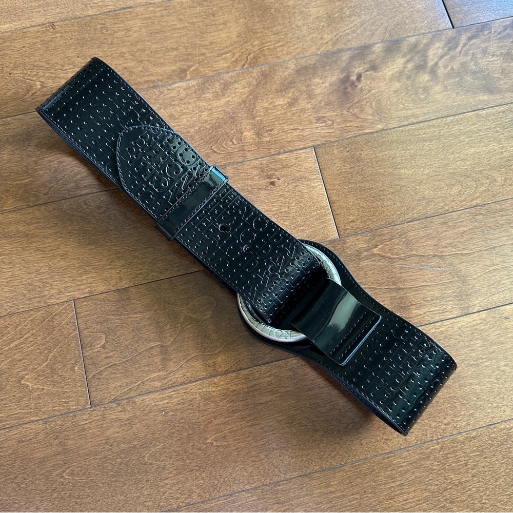 Buffalo David Bitton Black Patent Leather Belt